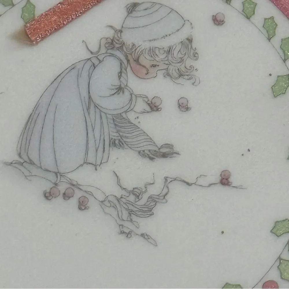 Vintage Deadstock NIB Precious Moments Christmas Ornament # 229822 Enesco 3.25”